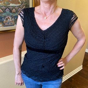 Darling Merona Sexy Black Blouse